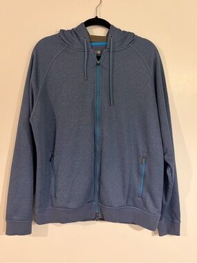 Peter Millar Crown Sport Mens 
Gray Full Zip Hoodie Fleece Lined